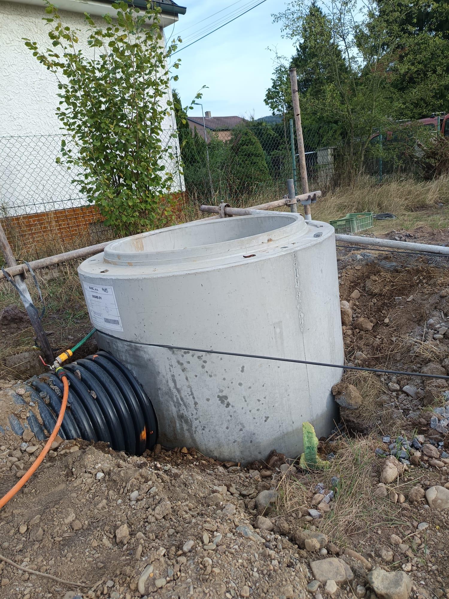 Řezání betonových skruží, Kladno – Diamantové lano – foto 1